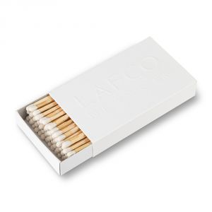 Blank Wooden Cigar Matches - WHITE Box of 10