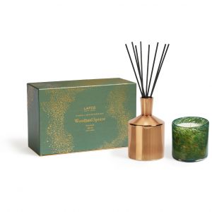 Woodland Spruce Candle & Reed Diffuser Duo