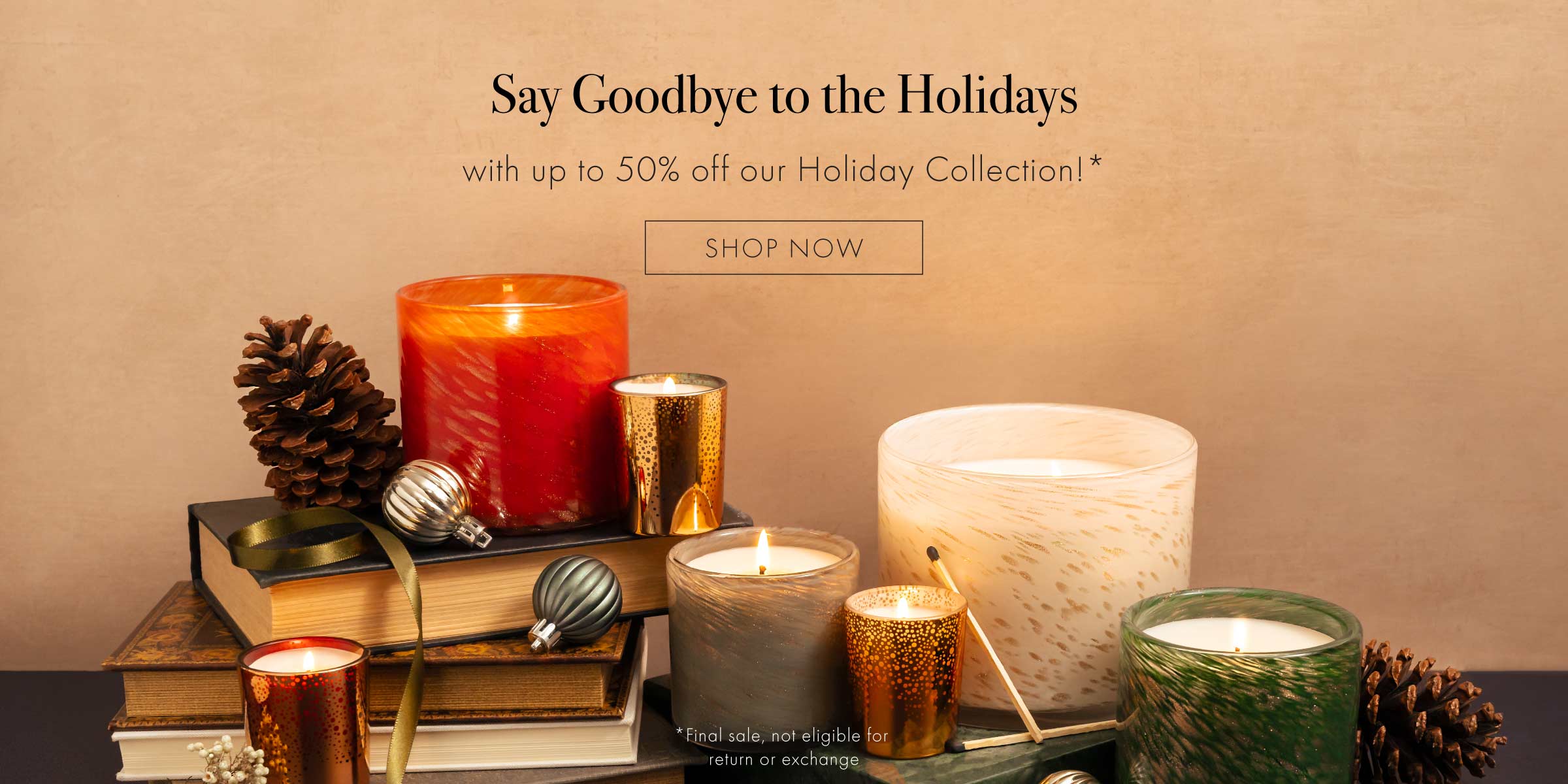 Up to 50% off our holiday collection